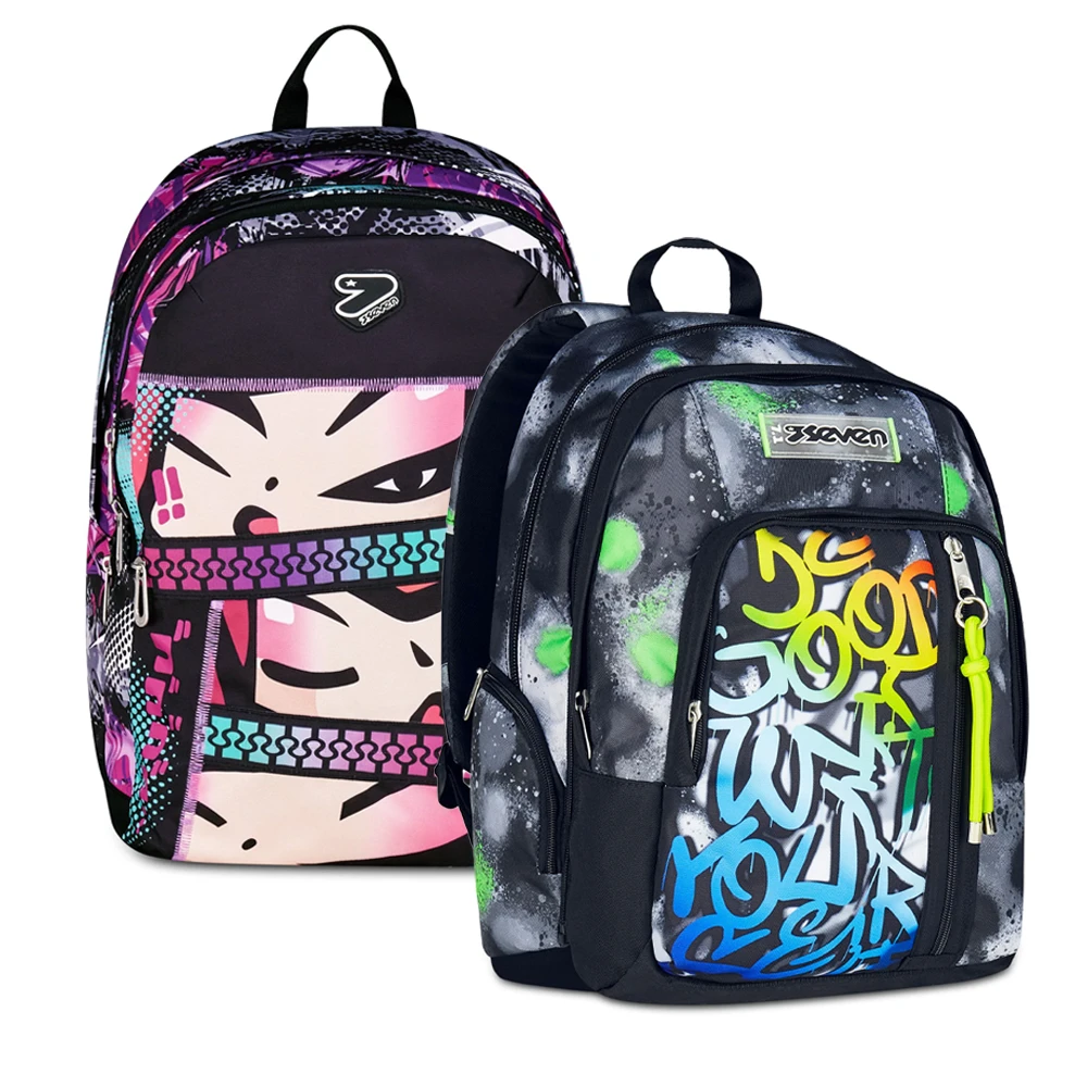 zaino-seven-936uyn.webp Paniate Zaini Trolley e Astucci Seven Tutto per la scuola - immagine 1