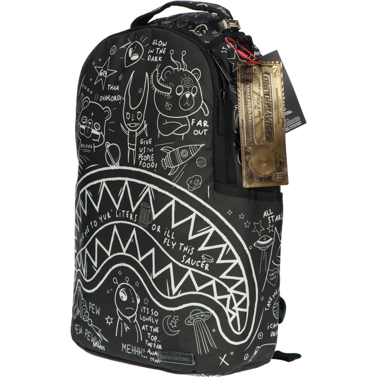 zaino-sprayground-uomo-651rnc-1.jpg Zaino Sprayground Glow In The Dark Intergalactic | ZAINI | ACCESSORI | UOMO | Ochner Shop - immagine 1