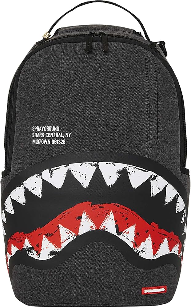 zaino-sprayground-uomo-973nkx-1.jpg SPRAYGROUND Uomo Zaino Shark Central Painted Da 20 Litri, Black, One Size : Amazon.it: Informatica - immagine 1