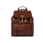Zaino donna pelle con tasca frontale