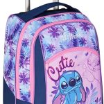 Seven Big Trolley Lilo & Stitch Scuola Fisso, Viola, 2 in 1, Doppio Uso, Trolley e Zaino,Scuola Elementare, Bambina : Amazon.it: Moda