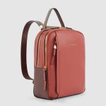 Zaino Università Minimalista In Nylon Idrorepellente – Portatile, Con Tasca Frontale E Cerniere, Colori Pastello E Neutri