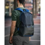 Zaino Police Uomo Nylon Porta PC 17'' Stile Lavoro Viaggio Colore Nero