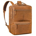 "Daryl" XL Zaino Uomo Pelle tan marrone scuro