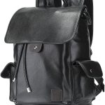 XINYASEE Zaino Uomo in Pelle per Laptop fino a 14 Pollici, Zaino Business Grande Daypack Città in PU Pelle Vintage, Zaino Studenti Casual Moda per ...
