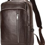 Zaino Business Uomo Pelle Vintage Zaini per 15,6 pollici MacBook Laptop Daypack per Ufficio Zainetto Grande in Vera Pelle, Zaino per computer ...