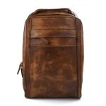 Zaino pelle vintage uomo donna zaino medio vera pelle zaino viaggio uomo borsa marrone pelle lavato